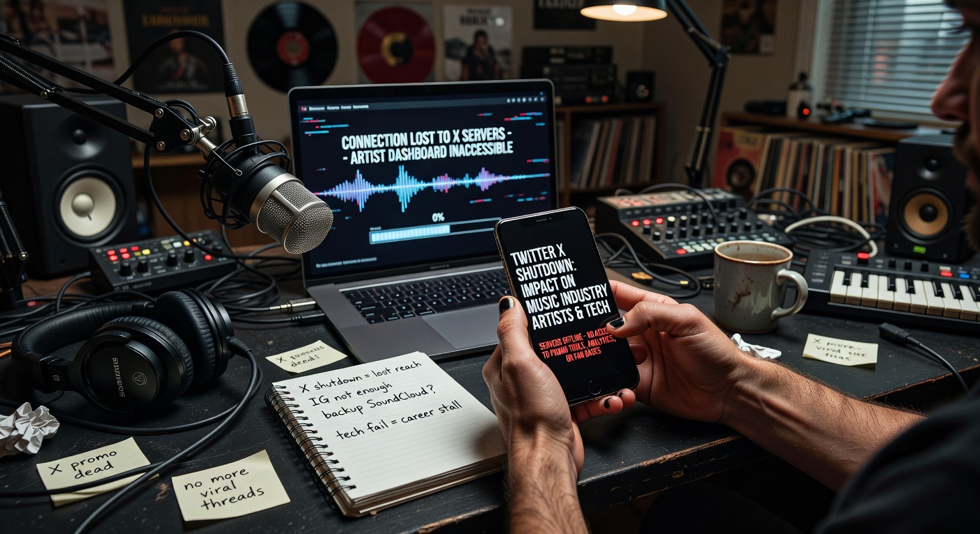 Musician using social media