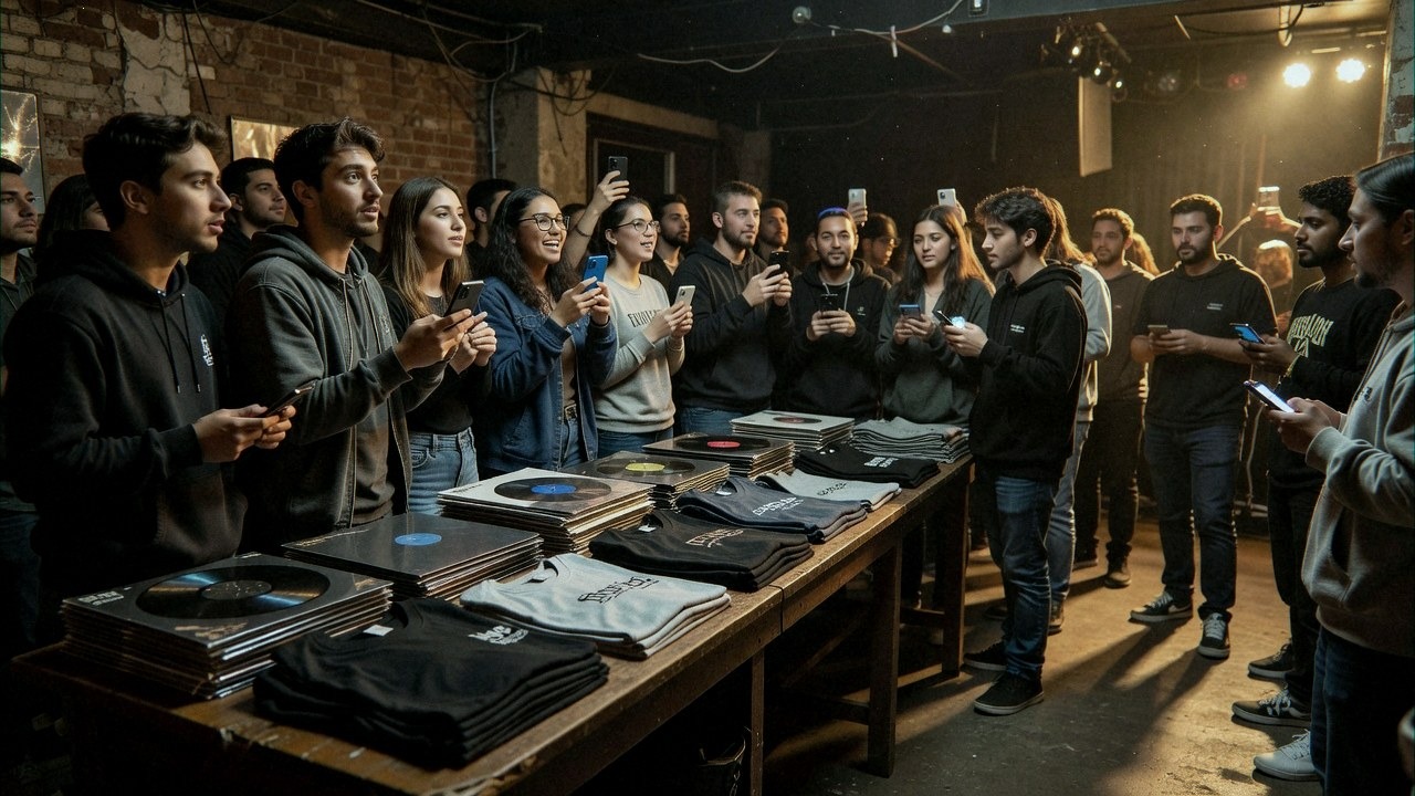 Merch tables and live shows remain the most resilient income of all